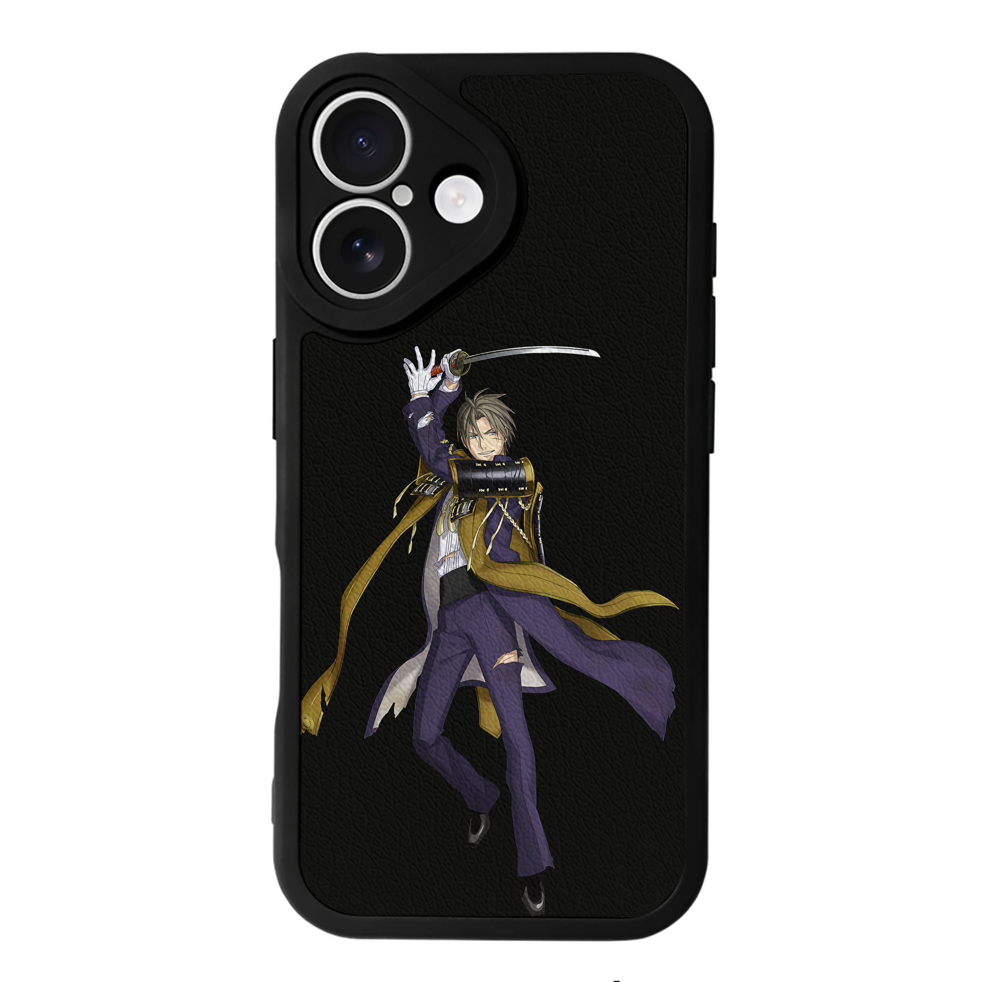 （画像用） 刀剣乱舞 Touken Ranbu 【iPhone 16シリーズ対応】シリコンスマホケース（レザー調） 材質：シリコン